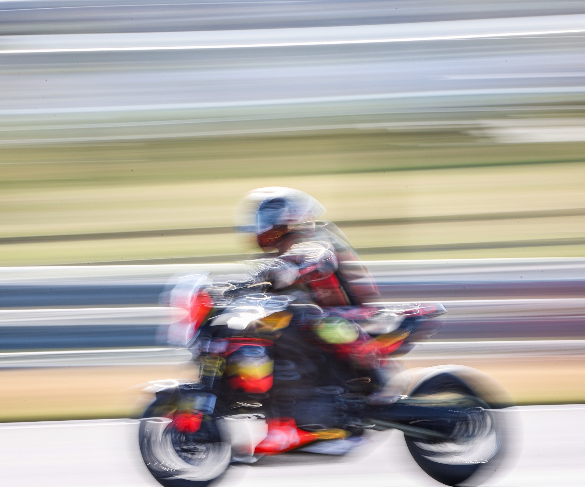 Smith Twins rider in motion at WSBK 2025