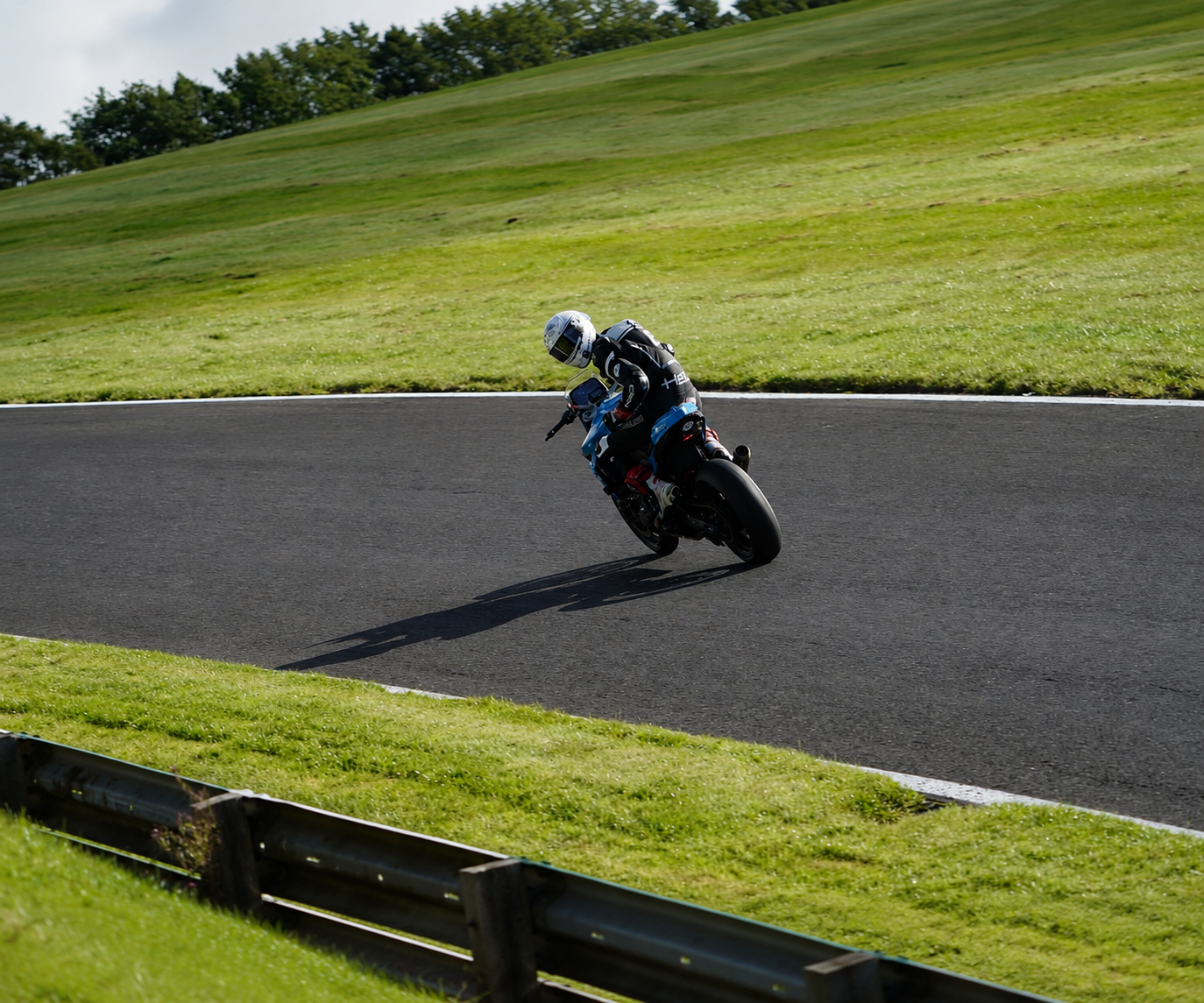 Smith Twins rider on track at Cadwell