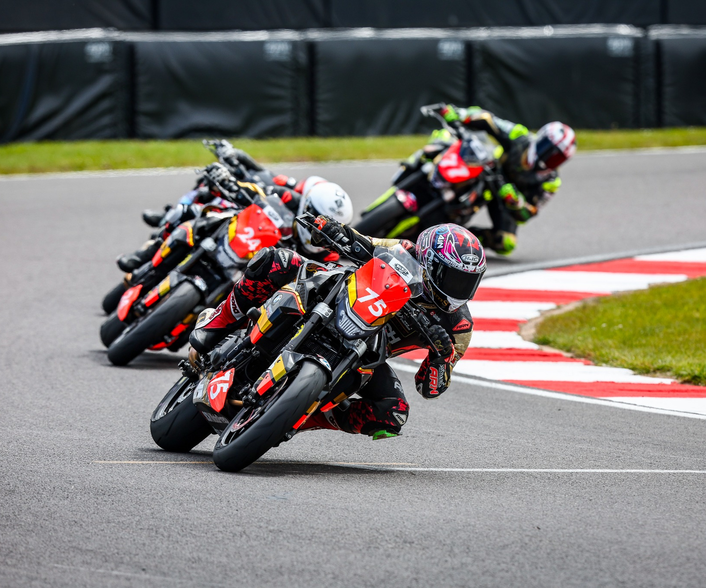 Smith Twins riders racing at Donington Park