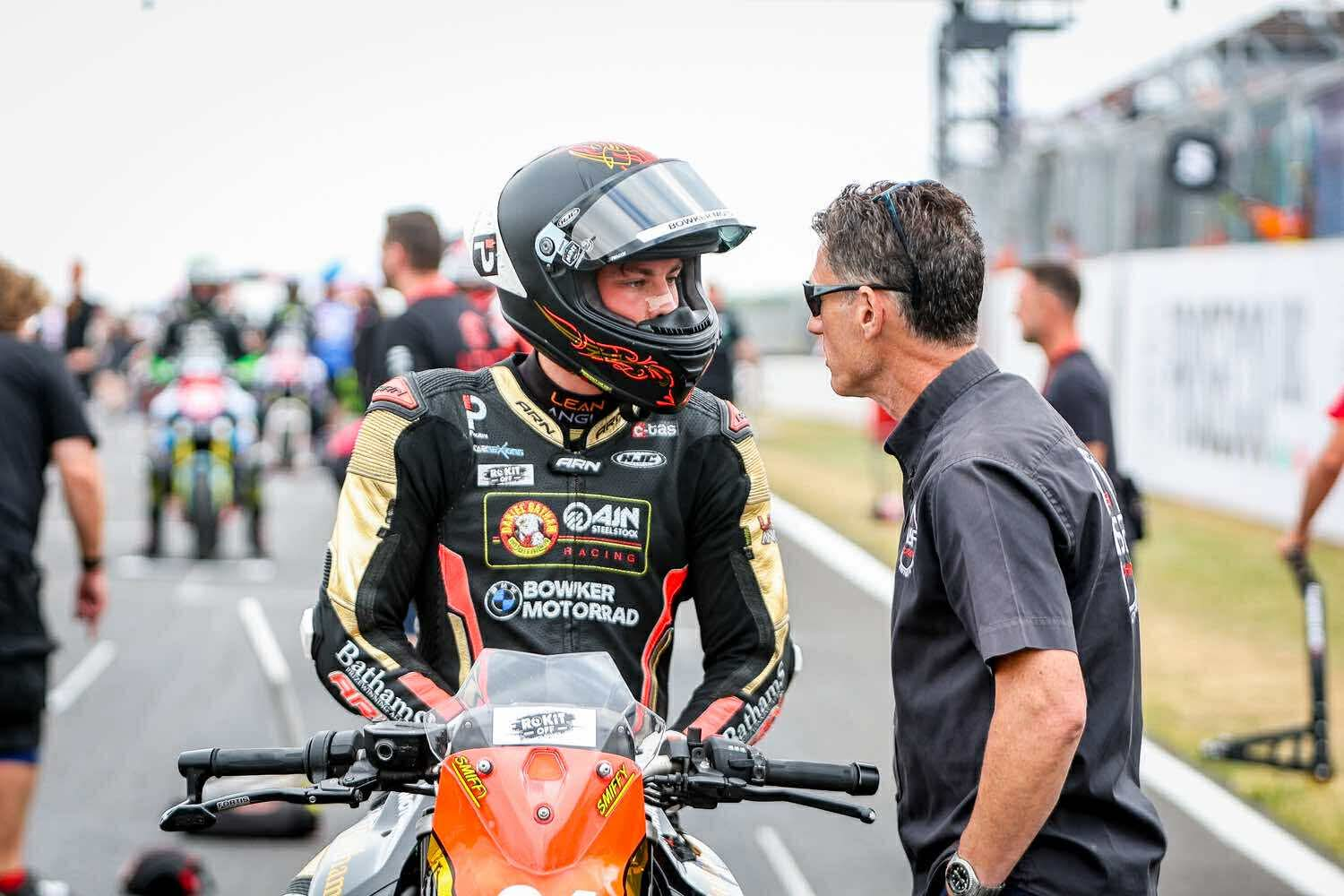 Smith Twins rider on the WSBK grid